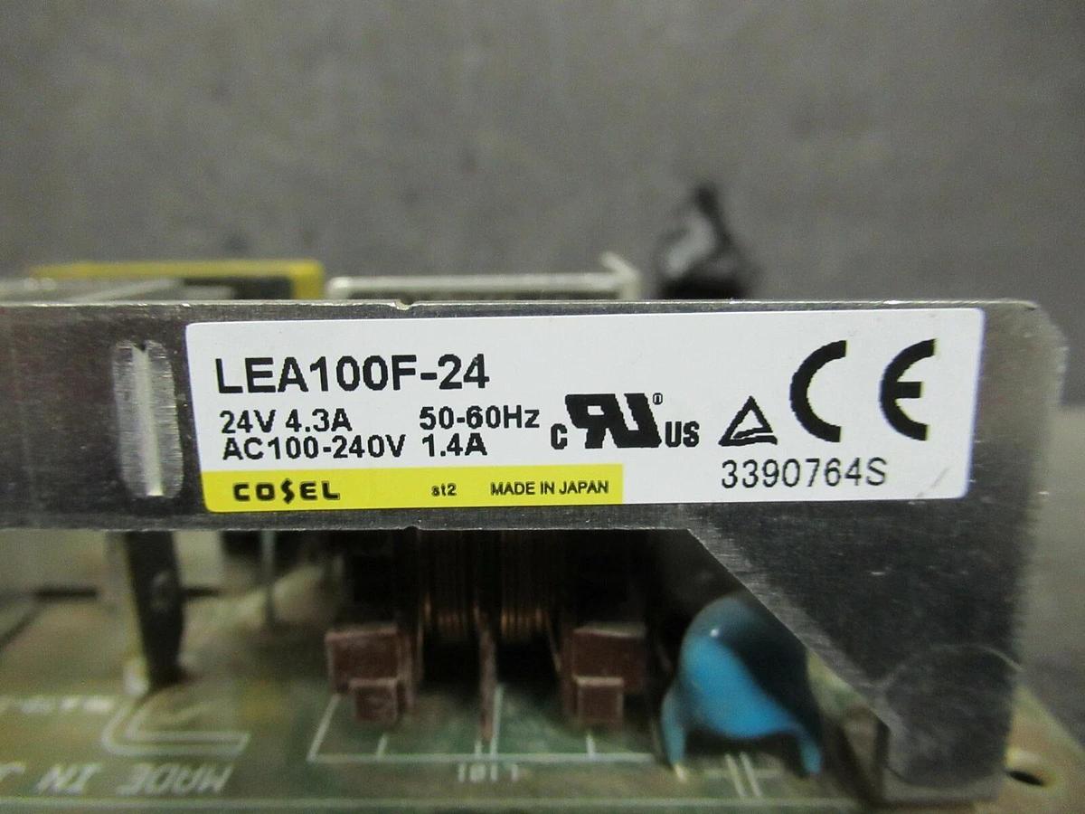 Used COSEL LEA100F-24 SWITCHING POWER SUPPLY 24 V 100-240 VAC 1.4 A CIRCUIT BOARD