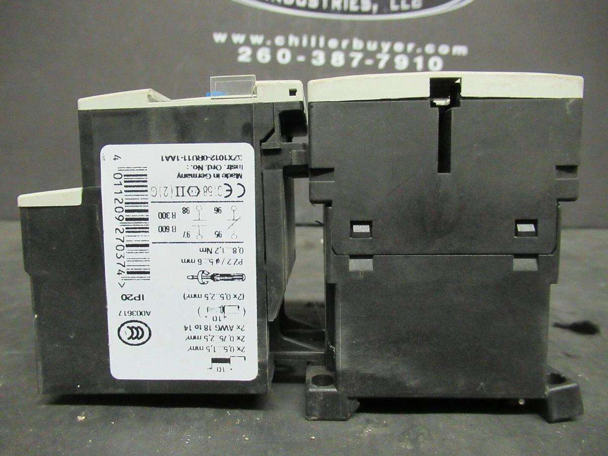 Used SIEMENS STARTER 3RU1116-1DB80 / 3RT1015-1AK81 600 VAC 16 AMP 5 HP