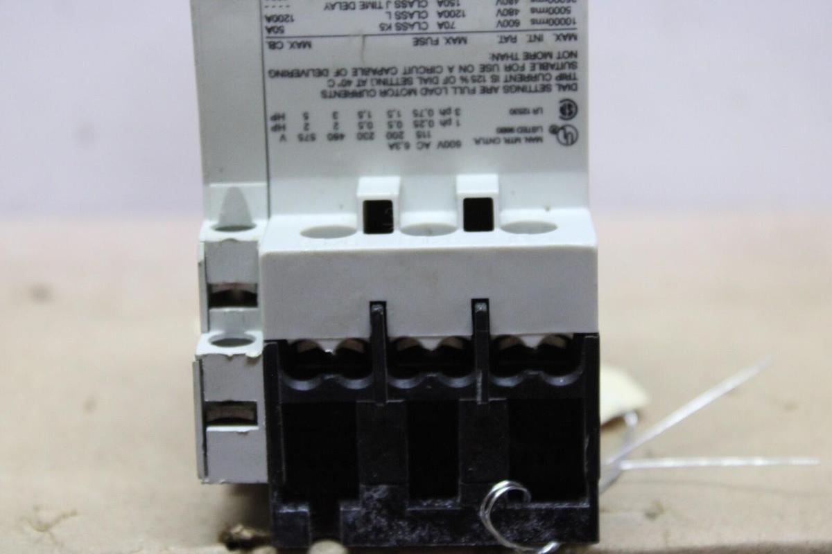 Used CUTLER HAMMER EATON MANUAL MOTOR STARTER A302JN 4-6.3 AMP 600 VAC 5 HP 3-PHASE