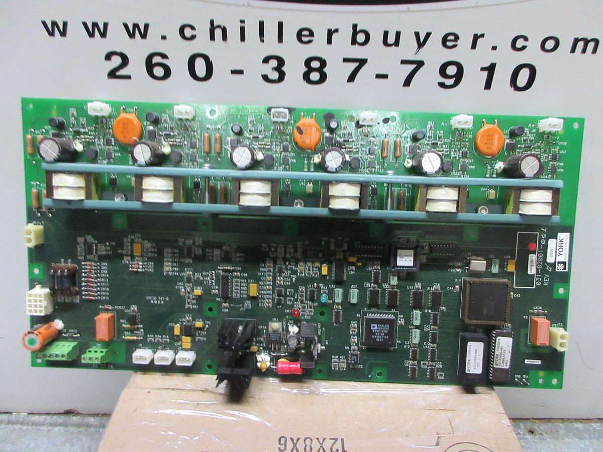 Used YORK CENTRIFUGE CHILLER CONTROL CIRCUIT BOARD 031-02430-000 REV. C