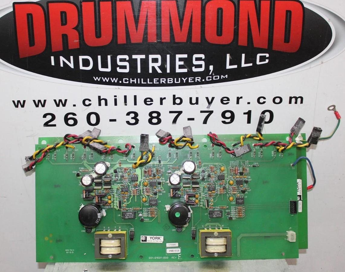 Used YORK VFD GATE CONTROL CIRCUIT BOARD 031-01681-000 REV. F **WARRANTY**