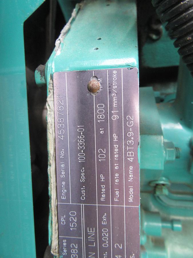 Used 60 KW DIESEL GENERATOR CUMMINS 120/240V B3.9-G2 ENCLOSED RECONNECTABLE VIDEO