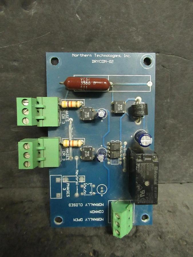 Used NORTHERN TECHNOLOGIES, INC. DRYCON-02 RELAY CIRCUIT BOARD **WARRANTY INCLUDED**