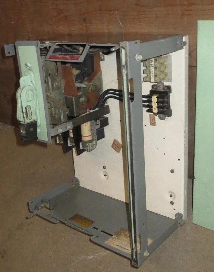 Used CUTLER HAMMER 17" FUSIBLE FEEDER D/C BUCKET 480 VAC 80 AMP