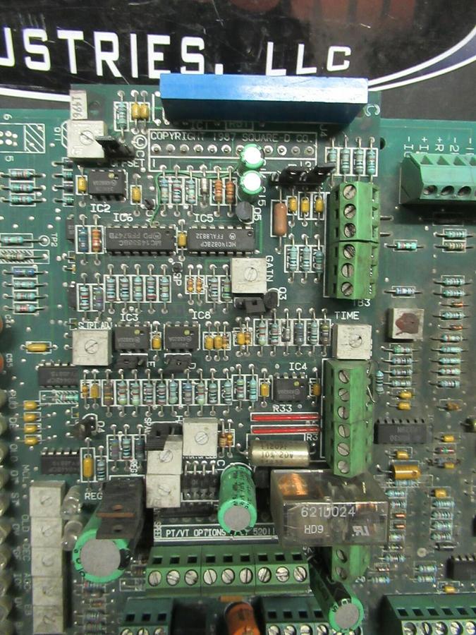 Used SQUARE D MAIN CONTROL BOARD 52011-395 REV L PCA-1-0 52011-394-01 REV E WARRANTY