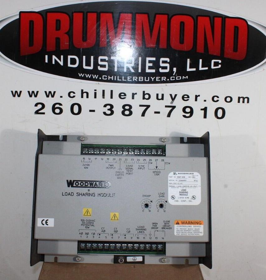 Used WOODWARD LOAD SHARING MODULE 9907-838 REV. NEW 309-1583-ECL01 24 VOLT