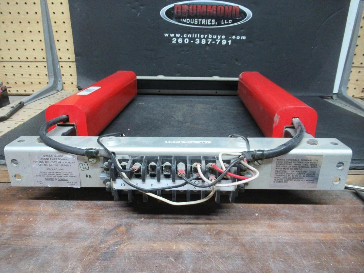 Used SQUARE D GROUND FAULT SENSOR GT-1218 600 VAC FOR GP 200 RELAY **WARRANTY**