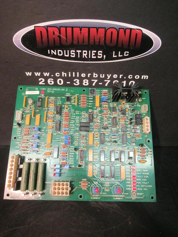 YORK / JOHNSON CONTROLS 031-00936-003 REV G LOGIC CONTROL BOARD 031-00936 REV 5
