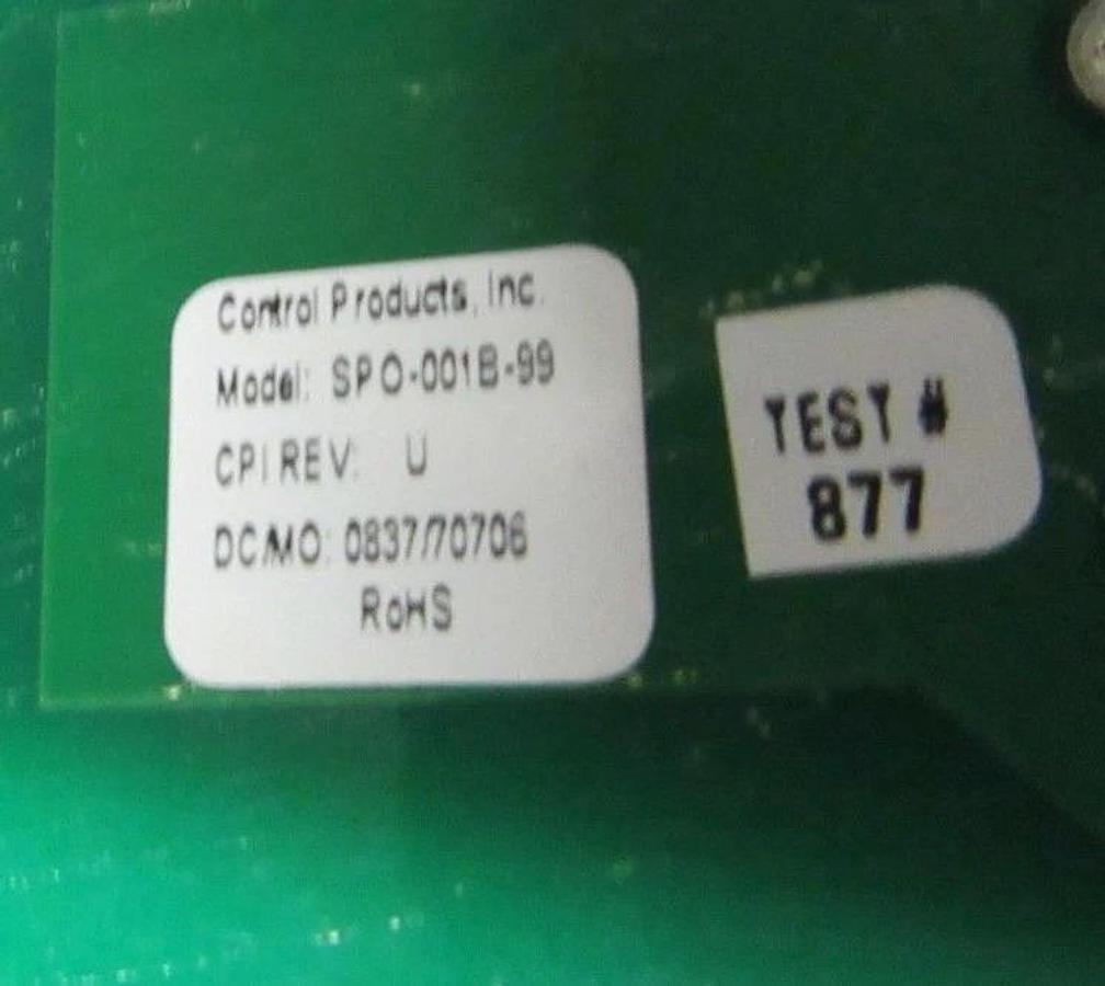 Used CONTROL PRODUCTS INC PRESSURE CONTROL BOARD 6236A000-99 **WARRANTY INCLUDED**