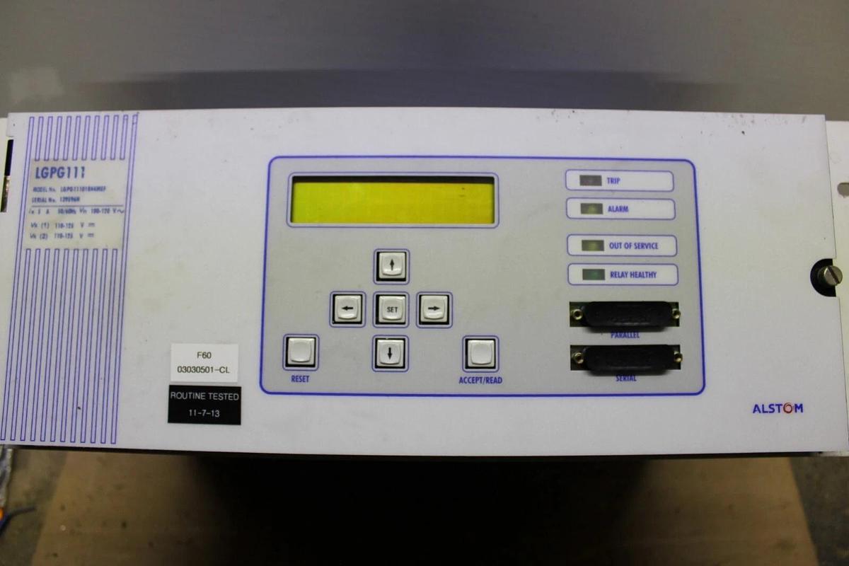 Used ALSTOM GENERATOR PROTECTOR RELAY LGPG11101R44MEF 5 AMP 120 VAC 125 VDC