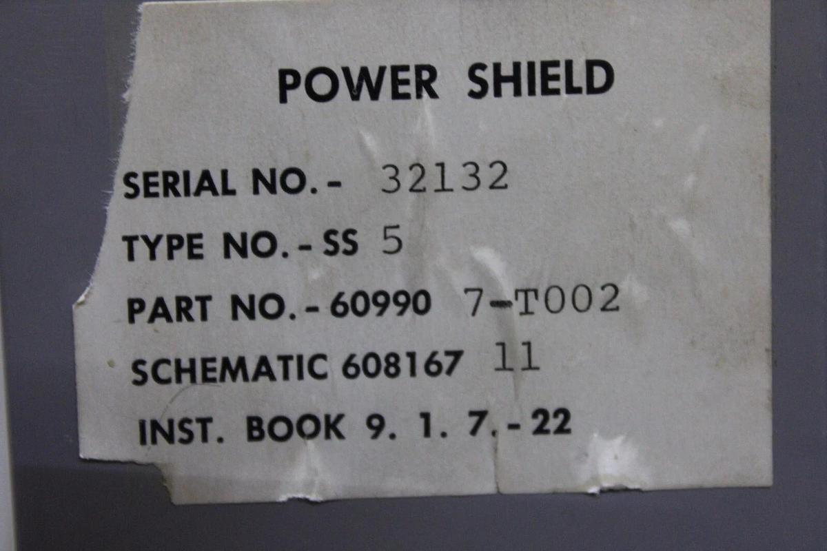 Used ITE POWER SHIELD SOLID STATE TRIP SS5 609907-T002 **WARRANTY INCLUDED**