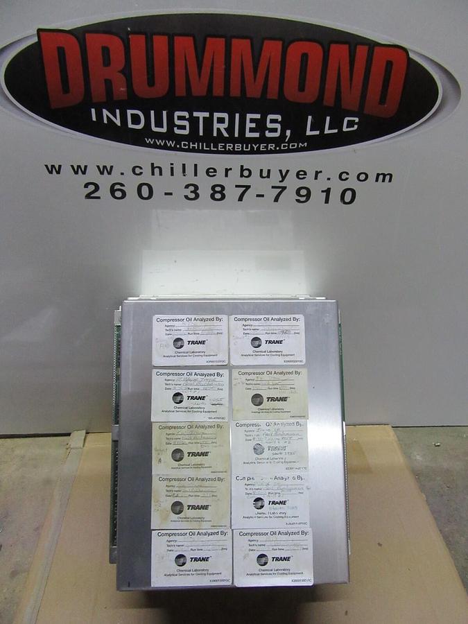 Used TRANE CHILLER CONTROL MODULE X13650361-01 REV. F W/ X13650475-05 REV. G