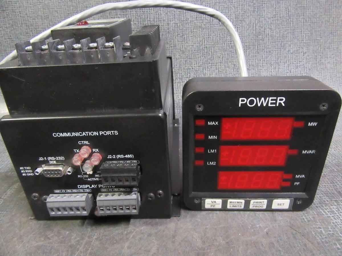 Used ELECTRO INDUSTRIES FUTURA + SERIES CPU1000 MULTIFUNCTION POWER MONITOR W/ P-33