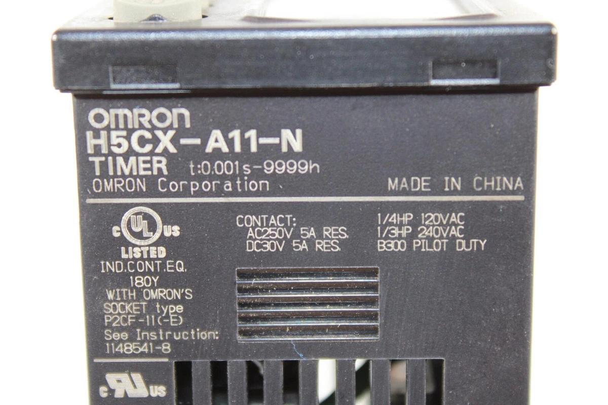 Used OMRON PROGRAMMABLE TIMER H5CX-A11-N 0.001 SECONDS TO 9999 HOURS 240 VAC 5 AMP