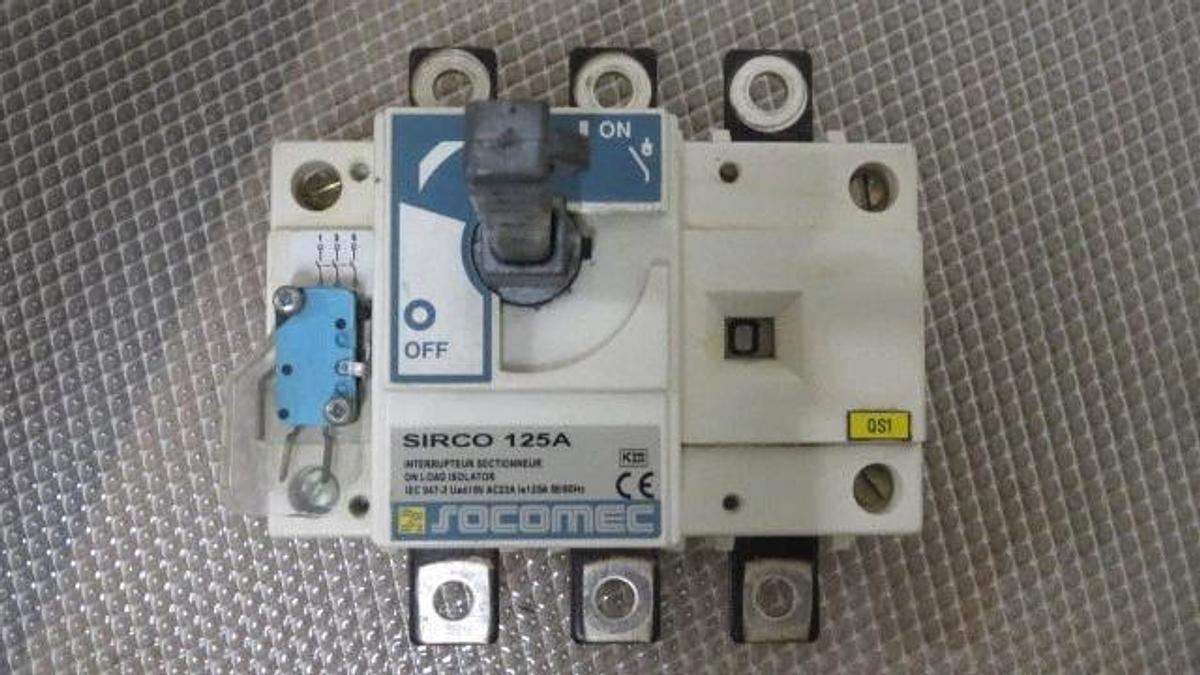 SOCOMEC OPEN LOAD ISOLATER SIRCO 125A SWITCH 125 AMP 415 VAC **WARRANTY**