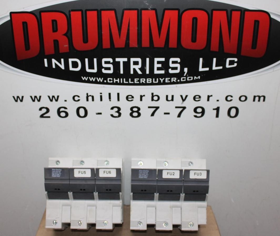 Used FERRAZ SHAWMUT FUSEHOLDER 60608R 600 VOLT 60 AMP 3-POLE FOR CLASS R FUSES