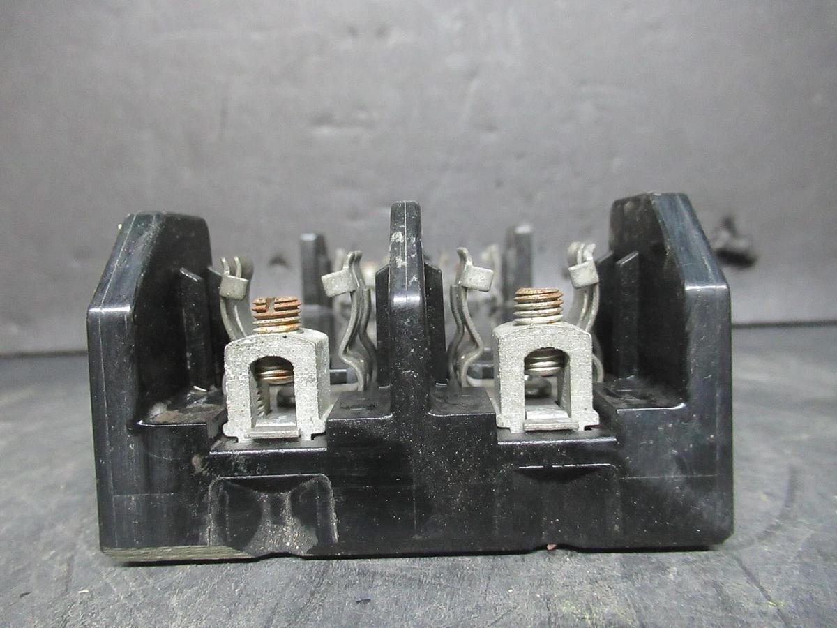 Used MARATHON TWO POLE FUSE BLOCK R6F30A2B 600 VOLT 30 AMP CLASS H **WARRANTY**