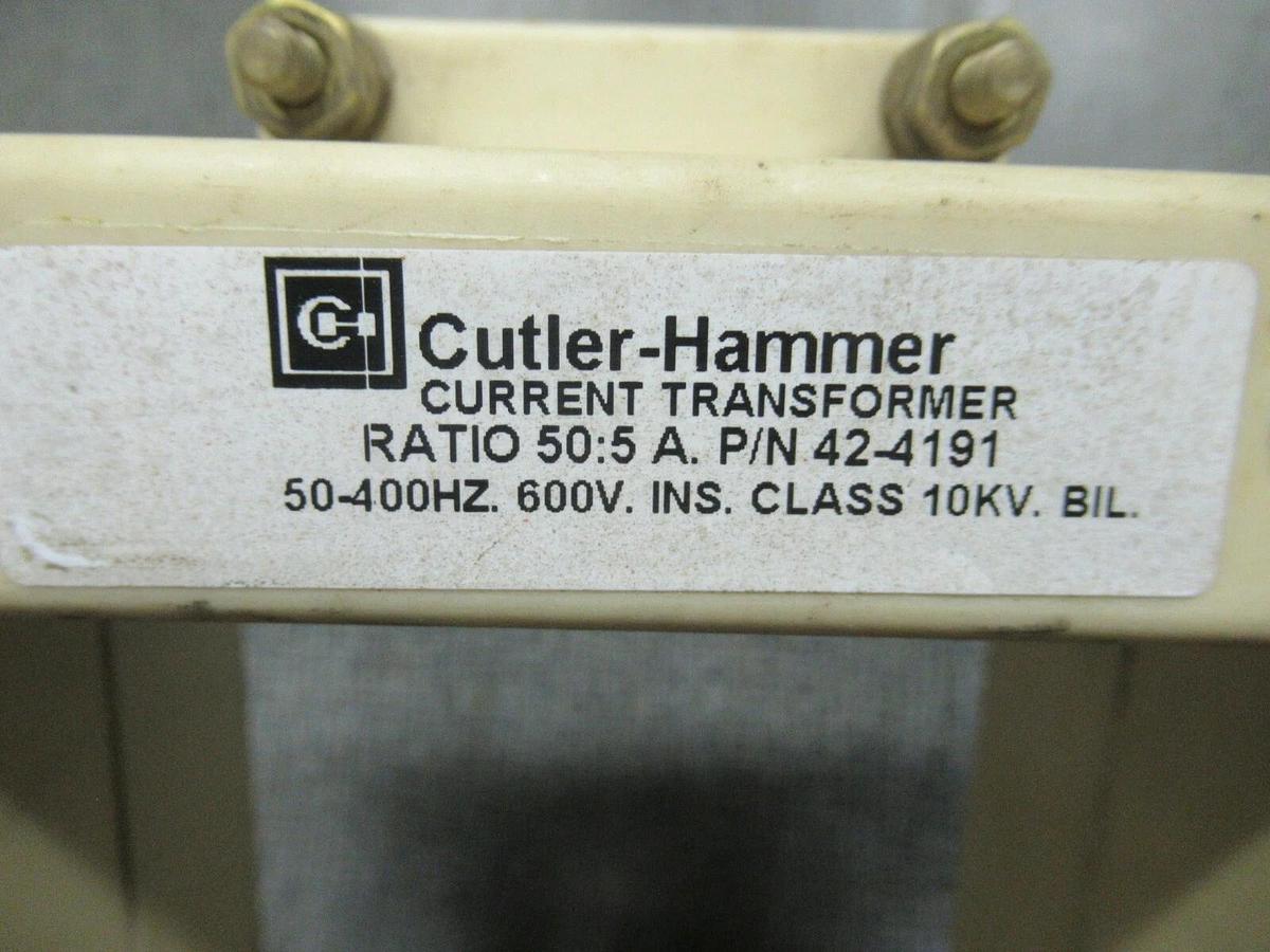 Used INSTRUMENT TRANSFORMERS CURRENT TRANSFORMER 563-500 RATIO: 50:5