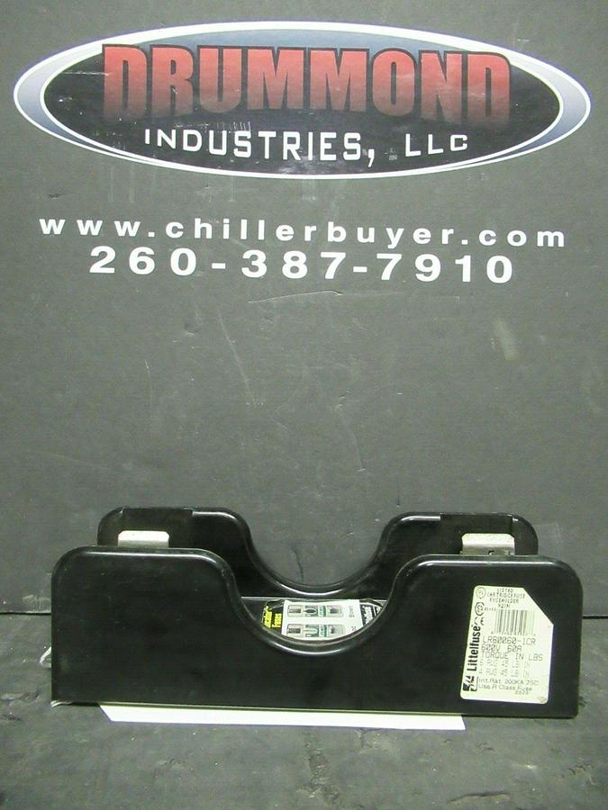 Used LITTELFUSE FUSE LUG SET LR60060-1CR 600 VOLTS 60 AMP **WARRANTY INCLUDED!**