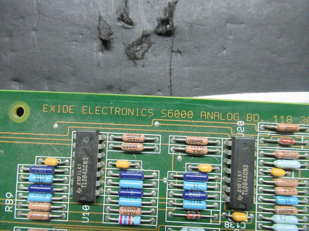 Used EXIDE S6000 ANALOG CIRCUIT BOARD 118302581 B 101072754 REV E 110071580 110073646