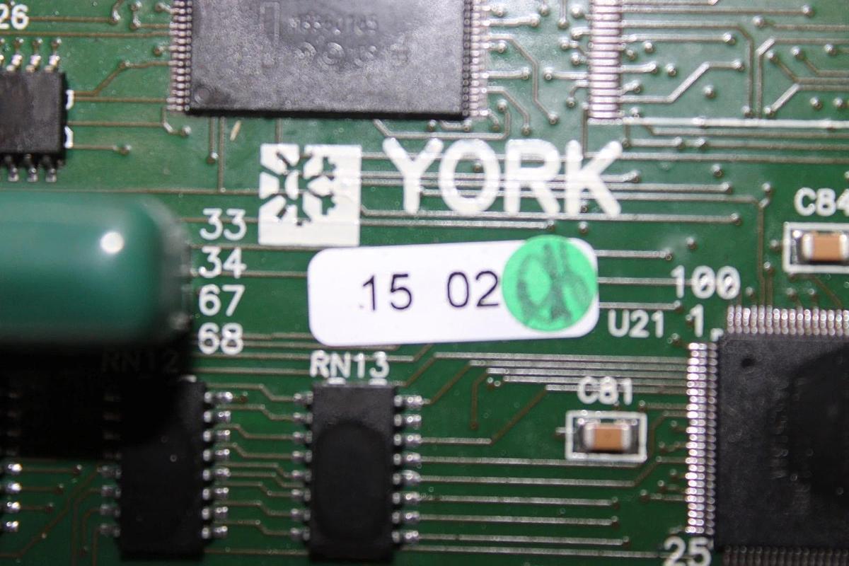 Used YORK CENTRIFUGE CHILLER CONTROL BOARD 031-02430-000 REV. P *WARRANTY*