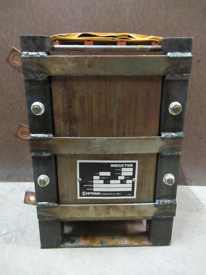 Used HITRAN 3 PHASE TYPE AC DOUBLE DELTA INDUCTOR AP1566 0.075 MH INDUCTANCE 165 AMPS