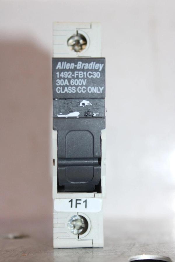 Used ALLEN-BRADLEY FUSE HOLDER 1492-FB1C30 30 AMP 600 VOLT **WARRANTY INCLUDED**