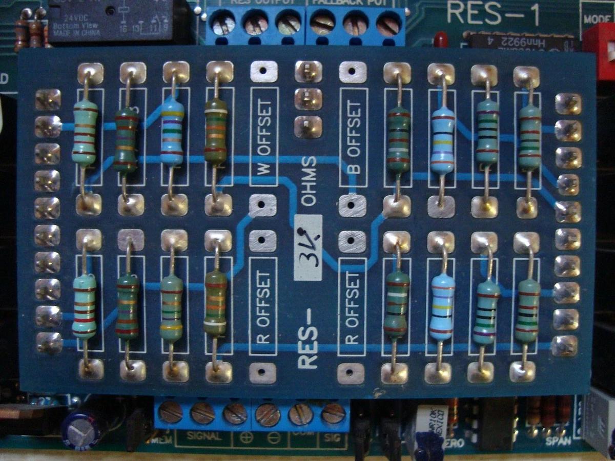 Used R.E. TECHNOLOGIES KELE 3K OHMS RESISTANCE TRANSDUCER BOARD - MODEL: RES-1