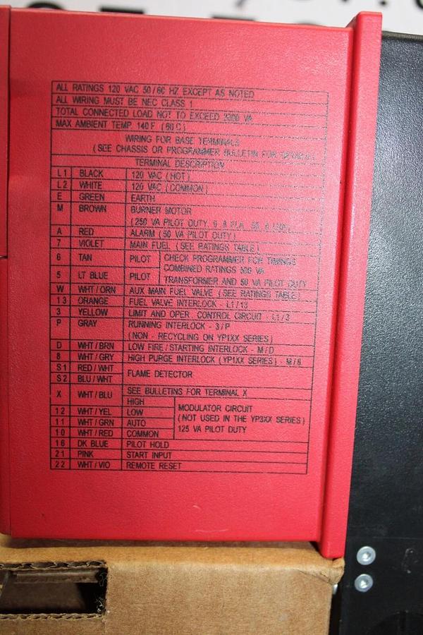 Used FIREYE BURNERLOGIX PRIMARY SAFETY CONTROL YB110UV BLL510 120 VAC *WARRANTY*