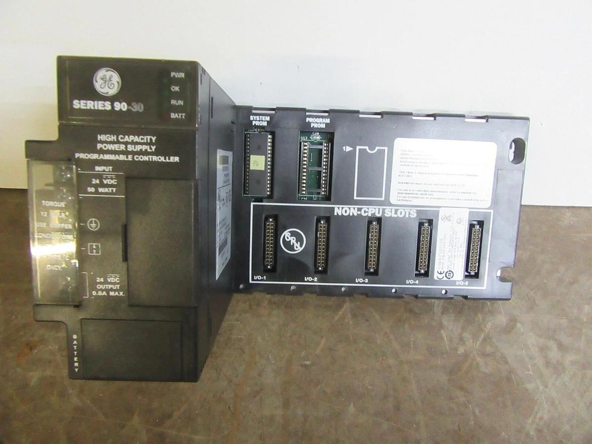 Used GE FANUC POWER SUPPLY MODULE AND 5-SLOT BASE IC693PWR331E IC693CPU311-CE