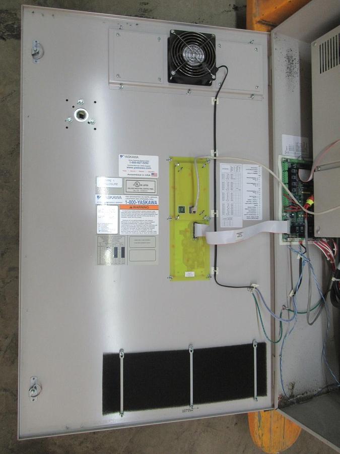 Used YASKAWA AC DRIVE E7BVB096Y 480 VOLT 65 KVA 106.6 AMP 3-PHASE BYPASS **WARRANTY**