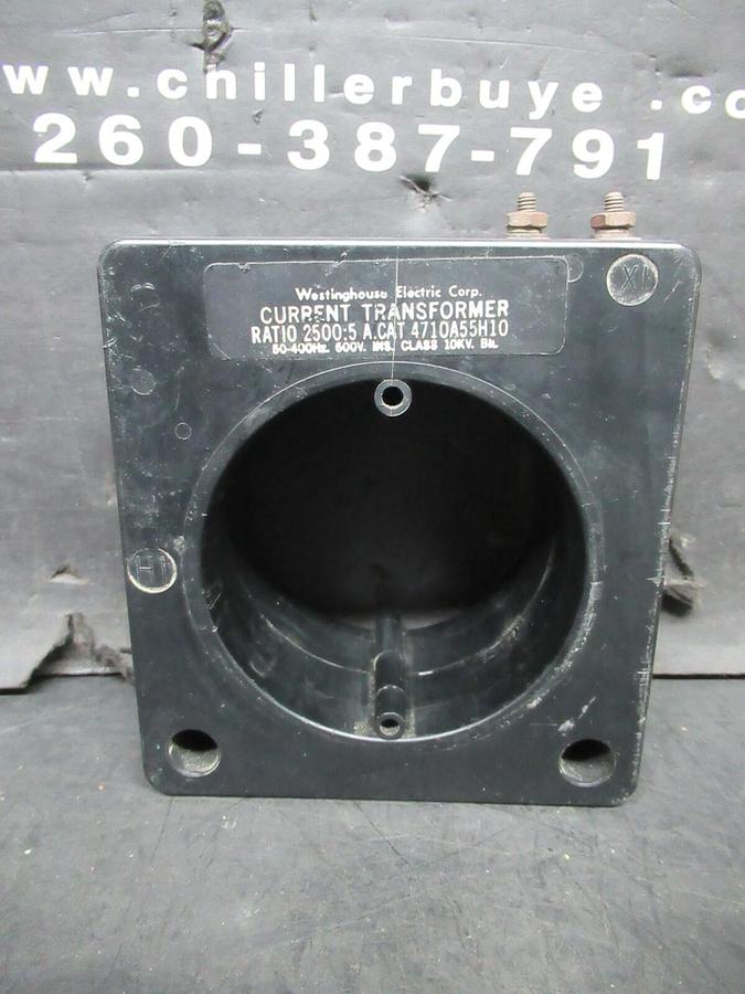 Used WESTINGHOUSE CURRENT TRANSFORMER 4710A55H10 2500:5 50-400 HZ 600 VOLT 10 KV
