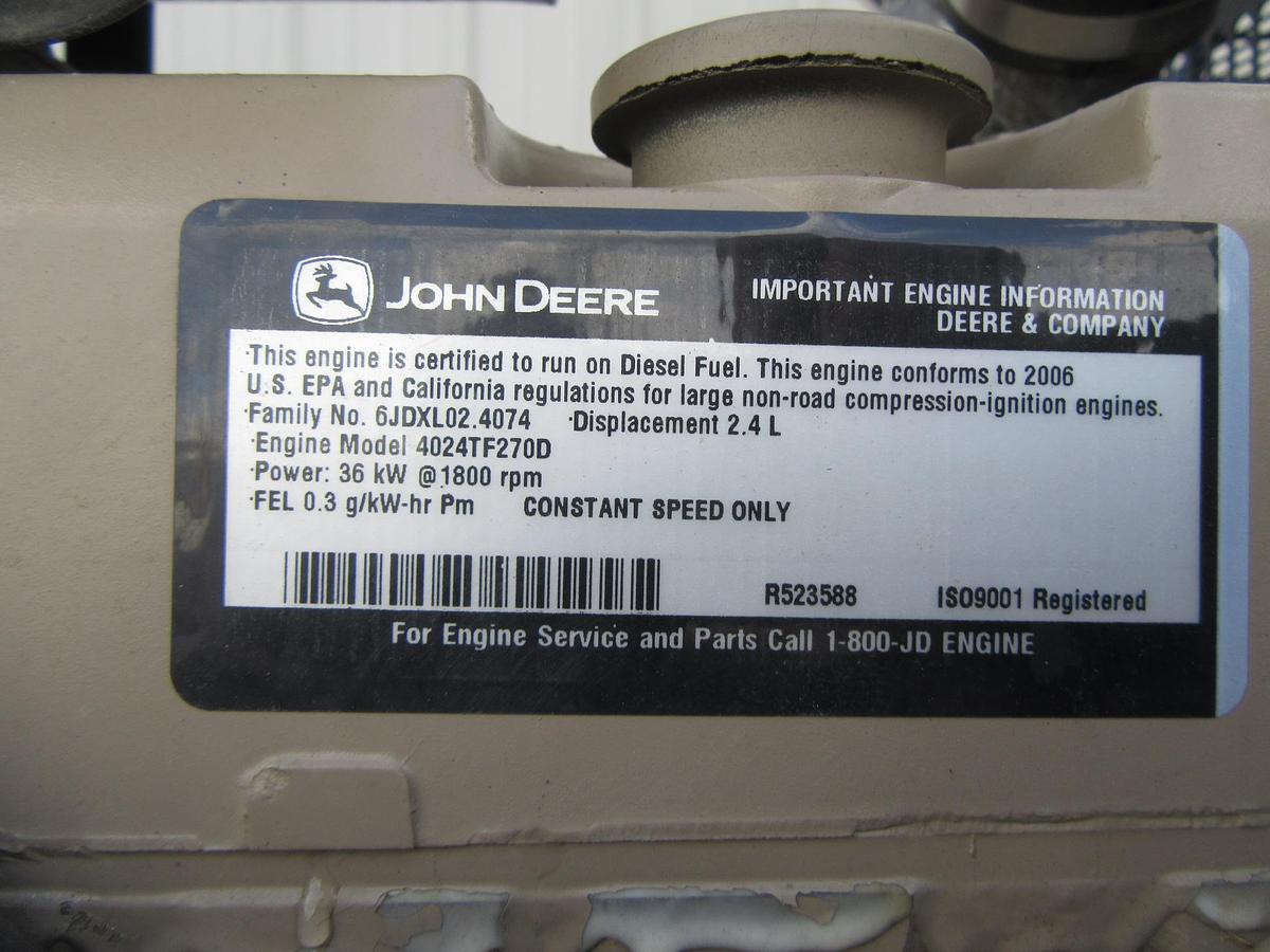 Used 30 KW DIESEL GENERATOR GENERAC 120/240 VOLT SINGLE PHASE 569 HOURS VIDEO WE SHIP