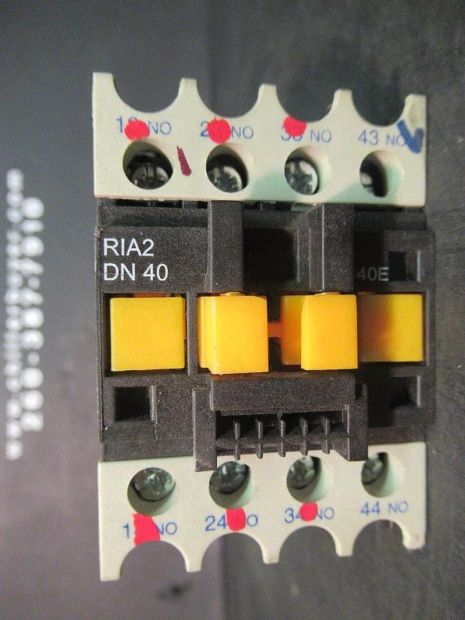 Used RAM CONTROL RELAY RIA2DN40 RIA2-DN-40 10 AMP 600 VAC COIL: 120 VOLT **WARRANTY**