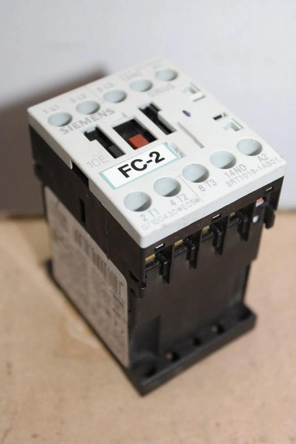 Used SIEMENS CONTACTOR 3RT1016-1AB01 600 VAC 20 AMP 7.5 HP 3-PHASE **WARRANTY**