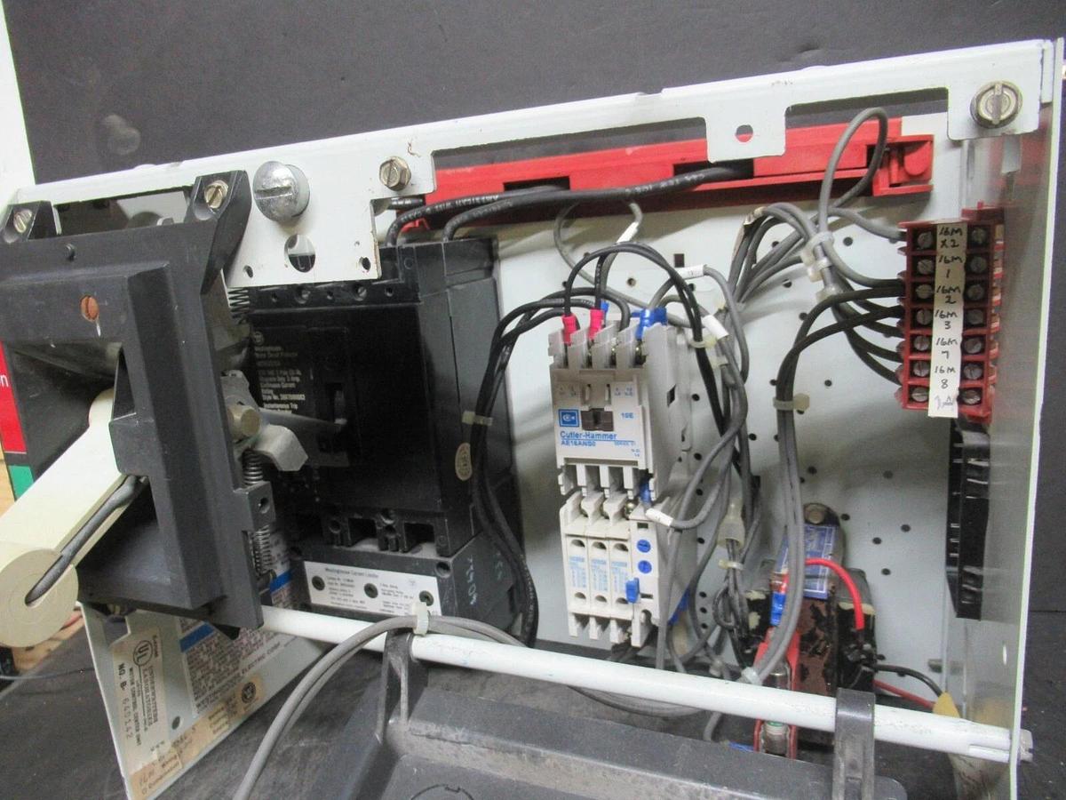 Used CUTLER HAMMER MOTOR STARTER CONTROL MODEL: 2100 12" W/ AE16ANS0 NEMA SIZE 0 3AMP
