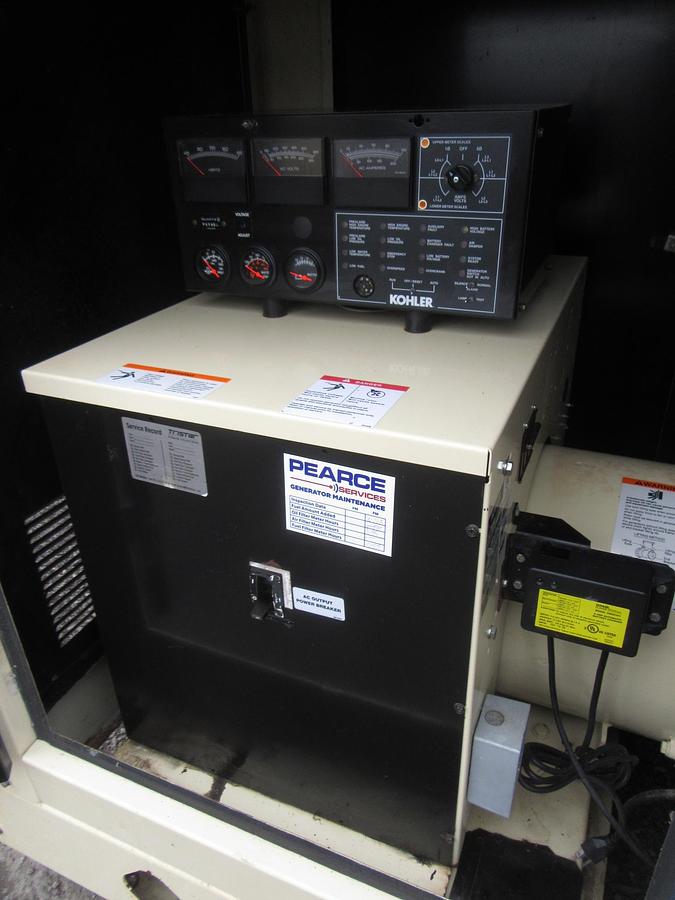 Used 45 KW PROPANE / NAT GAS GENERATOR KOHLER 120/240V 45RZG ENCLOSED VIDEO