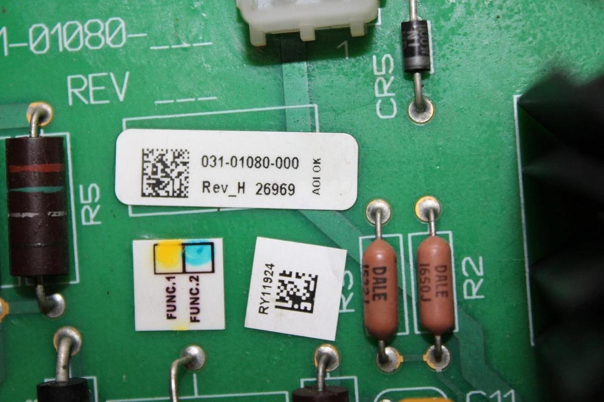 Used YORK POWER SUPPLY CIRCUIT BOARD 031-01080-000 REV. H **WARRANTY INCLUDED**