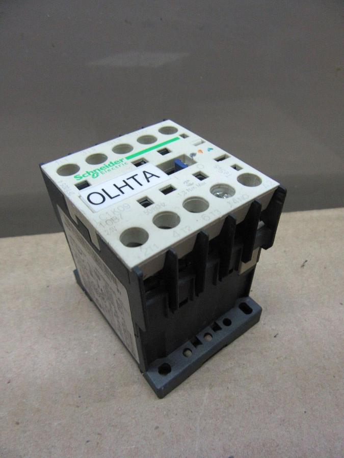Used SCHNEIDER RELAY LC1K09-10B7 600 VOLT 20 AMP 5 HP 3-PHASE **WARRANTY**