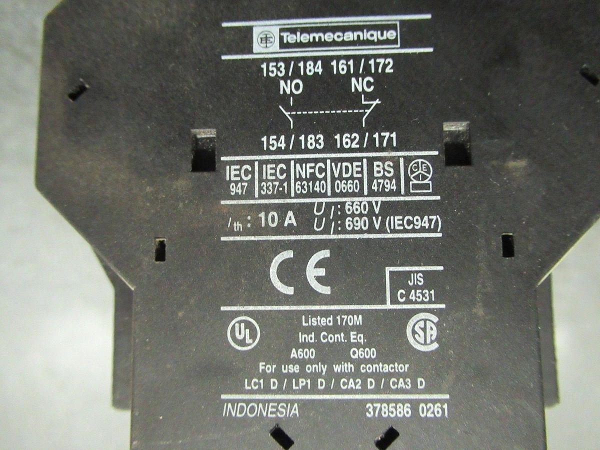 Used SCHNEIDER LP1D0901 600V 25A 7.5HP COIL: 24V **WARRANTY INCLUDED**