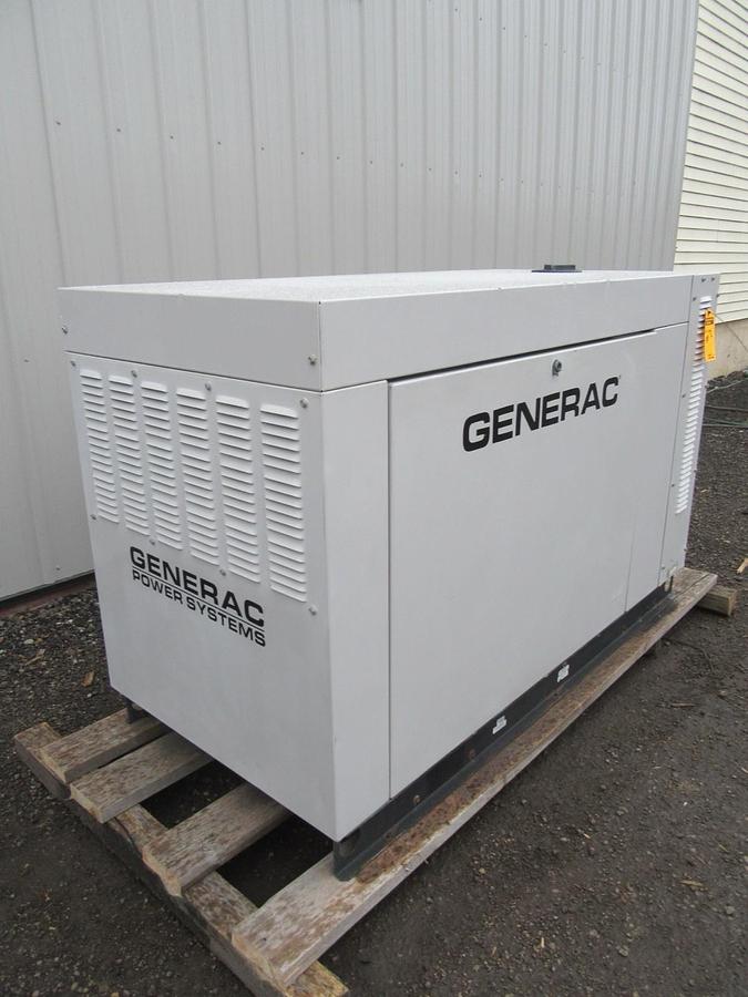 Used 30 KW GENERATOR GENERAC NATURAL GAS LP PROPANE 120/240V 1 PH SG030 66 HRS VIDEO