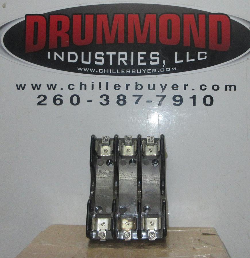 Used COOPER BUSSMAN FUSE HOLDER R60100-3CR 600 VOLT 100 AMP 3-POLE