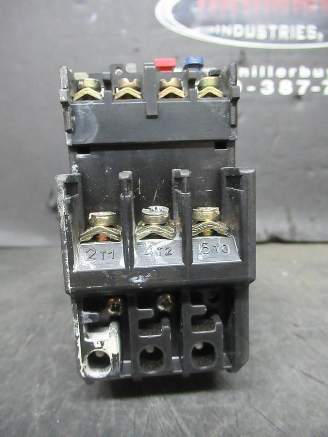 Used TELEMECANIQUE STARTER LC1D12106 W/ OVERLOAD RELAY LR2-D1316 25 AMP 600 VAC 10 HP