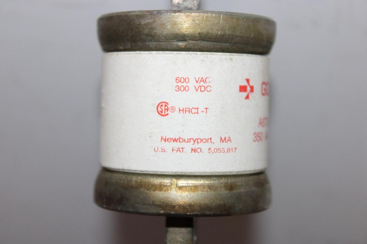 Used FERRAZ SHAWMUT GOULD FUSE A6T350 350 AMP 600 VAC