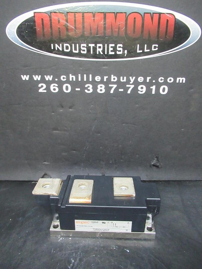 Used EUPEC G26V6 POWERBLOCK IGBT POWER MODULE TD500N12KOF *WARRANTY INCLUDED*