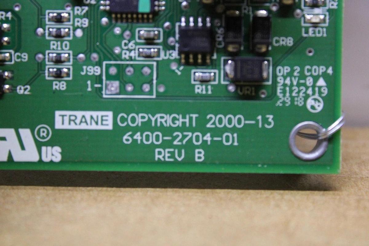 Used TRANE HVAC DUAL BINARY CIRCUIT BOARD X13650733060 REV. H 6400-2704-01 REV. B