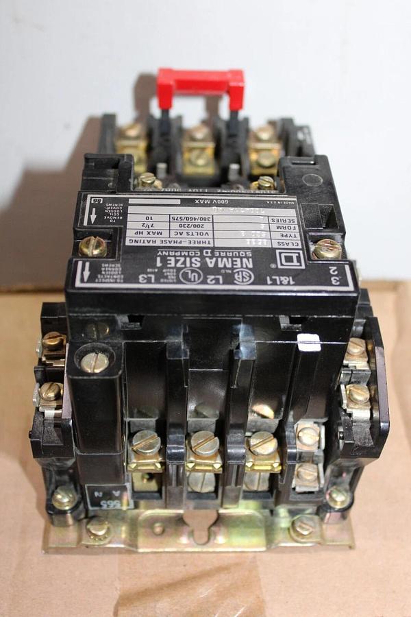 Used SQUARE D NEMA STARTER 8536-SCO3 NEMA 1 600 VAC 3-PHASE 10 HP **WARRANTY**