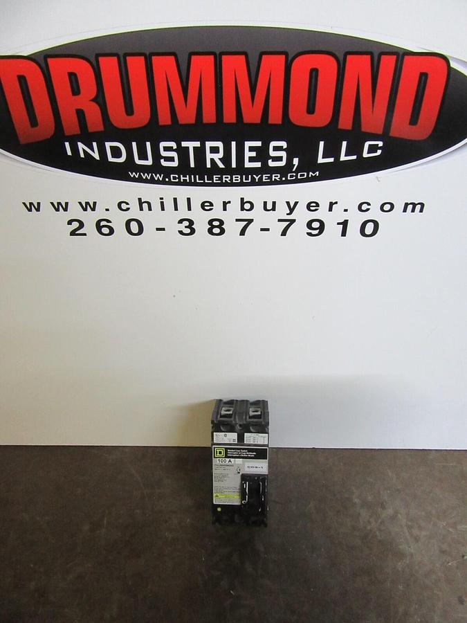Used SQUARE D CIRCUIT BREAKER FHL26000M4200 100 AMP 600 VAC 2-POLE **WARRANTY**