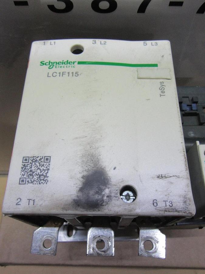 Used SCHNEIDER CONTACTOR LC1F115 175 AMP 600 VAC 3-PHASE 100 HP **WARRANTY**