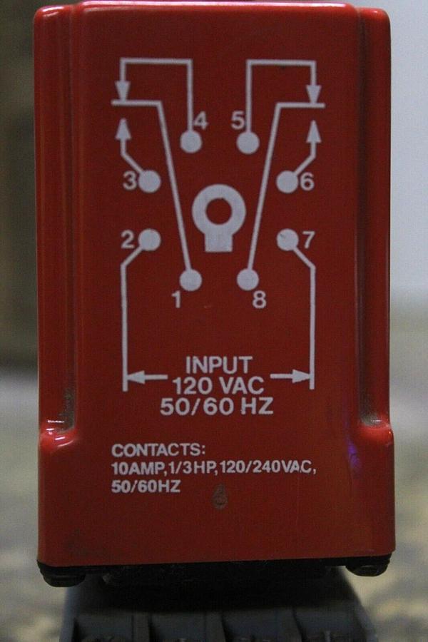 Used NCC SOLID STATE TIMER RELAY S1K-3600-461 36-3600 SECOND 120 VAC 10 AMP